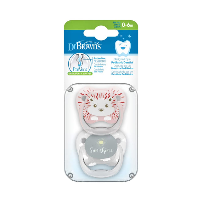 Dr. Brown's Speen Fase 1 Roze 2 - pack animal faces koop je bij Babywinkel