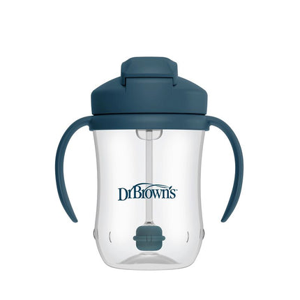 <tc>Dr. Brown's</tc> Babyns första sugrörsmugg, blå, 270 ml