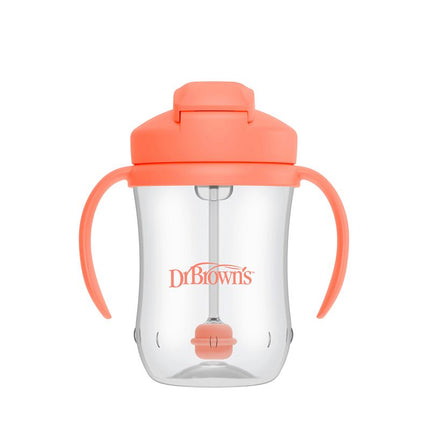 <tc>Dr. Brown's</tc> Babys första sugrörsmugg Coral 270 ml