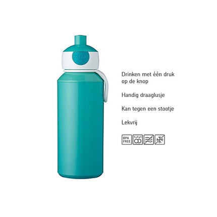 Mepal Drinkfles Pop - Up Campus Aanimal Friends 400Ml koop je bij Babywinkel