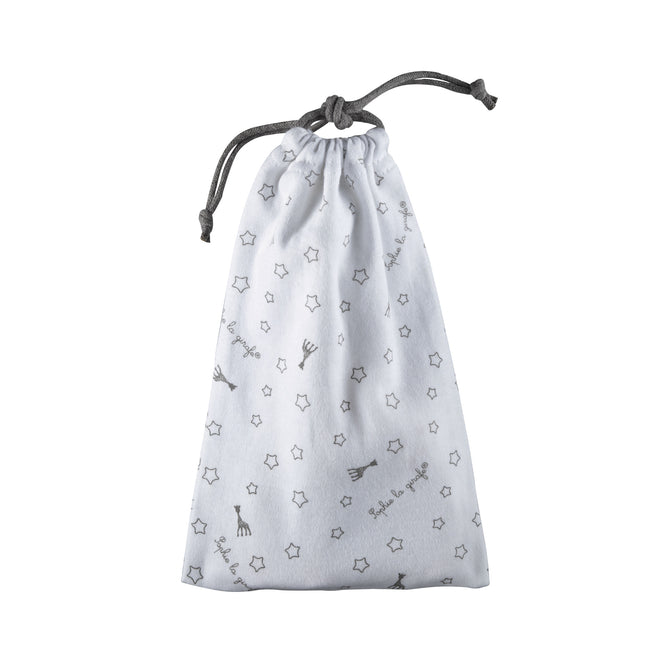 <tc>Sophie de Giraf</tc> Bitring Giraff i vit presentförpackning med förvaringspåse