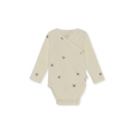 <tc>Konges Sløjd</tc> Nyfödd Cherry playsuit 100% ekologisk bomull