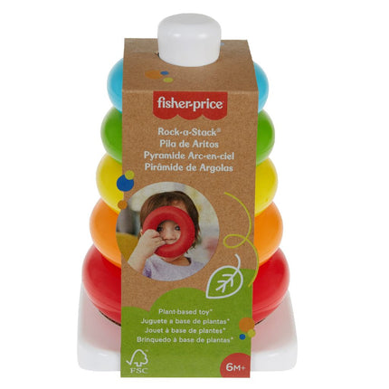 Fisher - Price Stapeltoren Met Gekleurde Ringen 6 Delig koop je bij Babywinkel