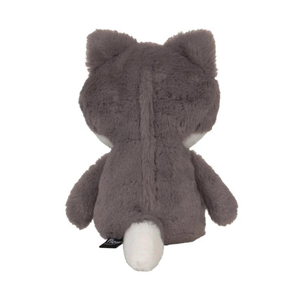 Flow Amsterdam Knuffel met Hartslag Robin Vosje Grijs koop je bij Babywinkel