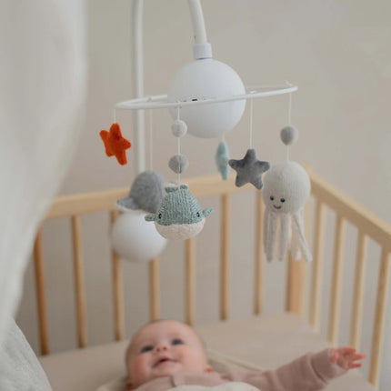 Flow Amsterdam Muziekmobiel Ocean White koop je bij Babywinkel