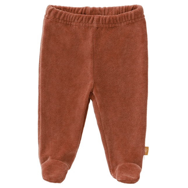 Fresk Baby Broekje Velours Met Voeten Copper koop je bij Babywinkel