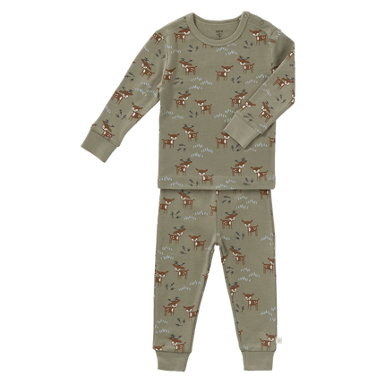 Fresk Baby Pyjama Deer Olive 2 delig koop je bij Babywinkel