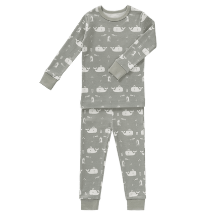Fresk Baby Pyjama Whale Dawn Grey 2 - delig koop je bij Babywinkel
