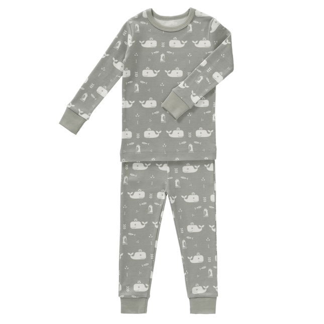 Fresk Baby Pyjama Whale Dawn Grey 2 - delig koop je bij Babywinkel