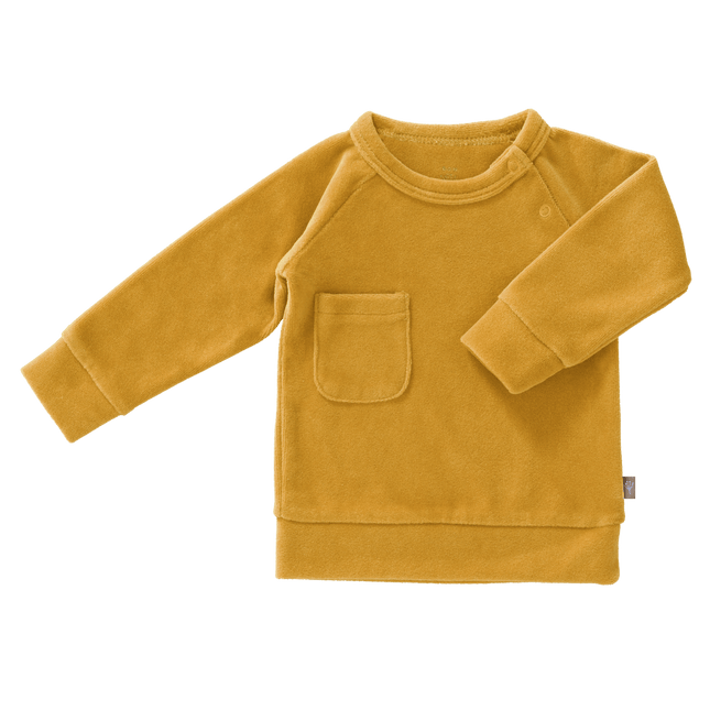 Fresk Baby Sweater Velours Mimosa koop je bij Babywinkel