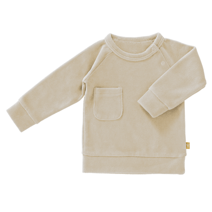 Fresk Baby Trui Velours Sandshell koop je bij Babywinkel