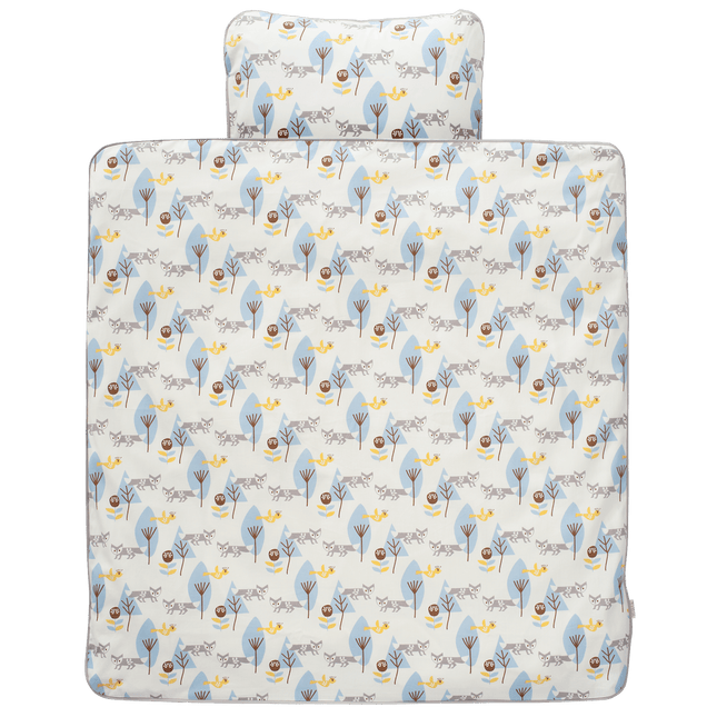 Fresk Dekbedovertrek Fox Blue 80x80cm koop je bij Babywinkel