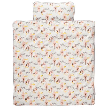 Fresk Dekbedovertrek Fox Pink 80x80cm koop je bij Babywinkel