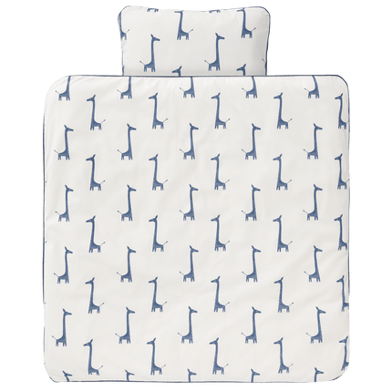 Fresk Dekbedovertrek Giraf Indigo Blue 80x80cm koop je bij Babywinkel