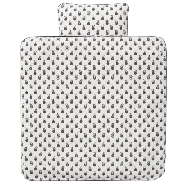 Fresk Dekbedovertrek Pineapple Anthracite 80x80cm koop je bij Babywinkel
