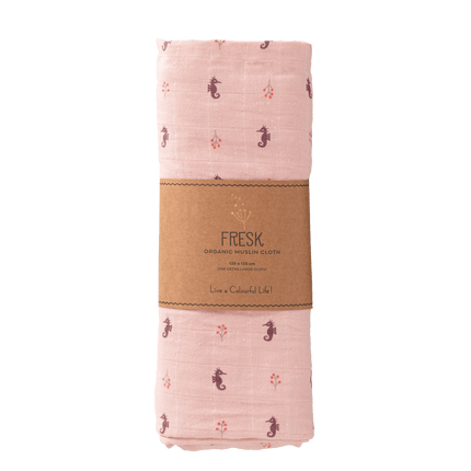 Fresk Inbakerdoek 120X120 Cm Seahorse koop je bij Babywinkel