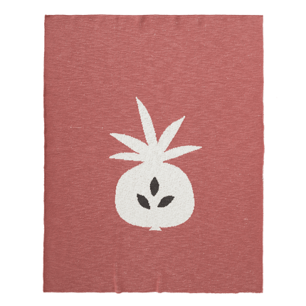 Fresk Ledikantdeken Gebreid Pineapple Ocher 100x150cm koop je bij Babywinkel