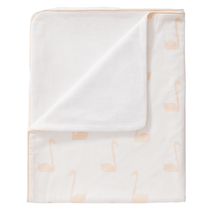Fresk Ledikantdeken Swan Pale Peach 100x150cm koop je bij Babywinkel