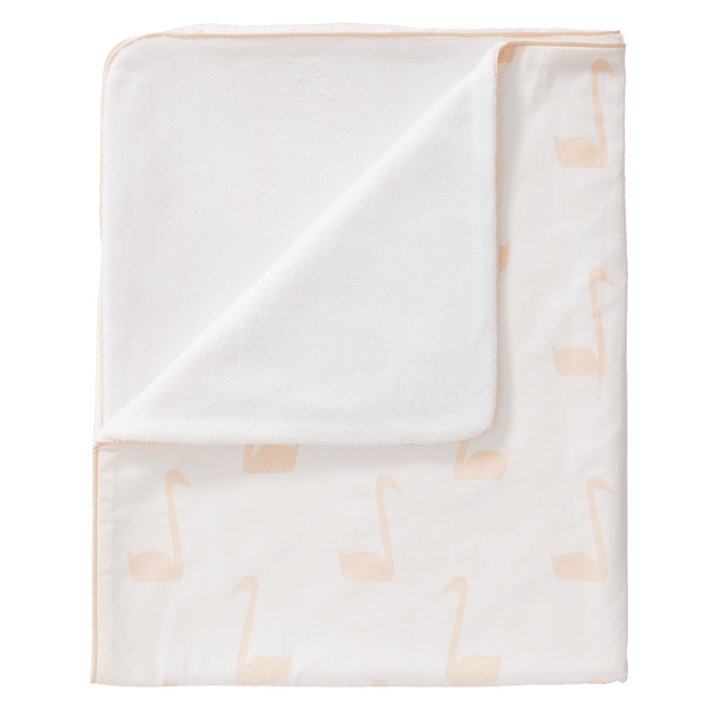 Fresk Ledikantdeken Swan Pale Peach 100x150cm koop je bij Babywinkel