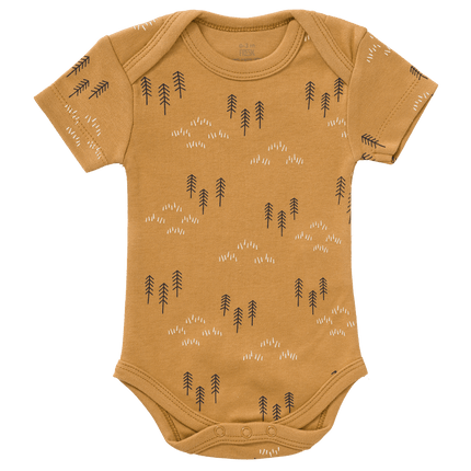 Fresk Romper Woods Korte Mouwen Spruce Yellow koop je bij Babywinkel