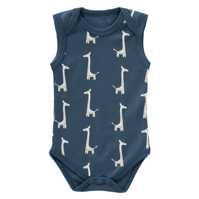 Fresk Romper Zonder Mouw Giraf Indigo Blue koop je bij Babywinkel