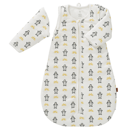 Fresk Slaapzak Baby Interlock Met Lichte Voering Pinguin 60cm koop je bij Babywinkel