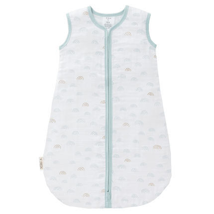 Fresk Slaapzak Baby Muslin Rainbow Ether Blue 2 - laags koop je bij Babywinkel