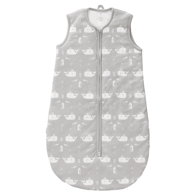 Fresk Slaapzak Baby Slaapzak Met Lichte Voering Whale Dawn Grey koop je bij Babywinkel