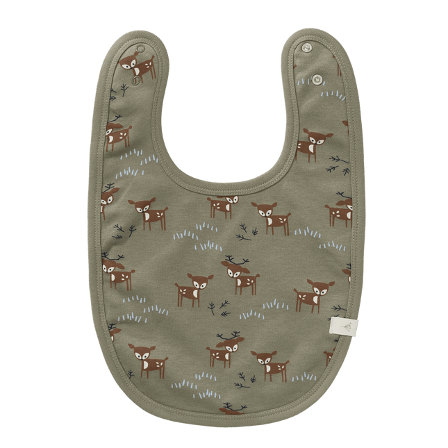 Fresk Slabbetje Deer Olive koop je bij Babywinkel