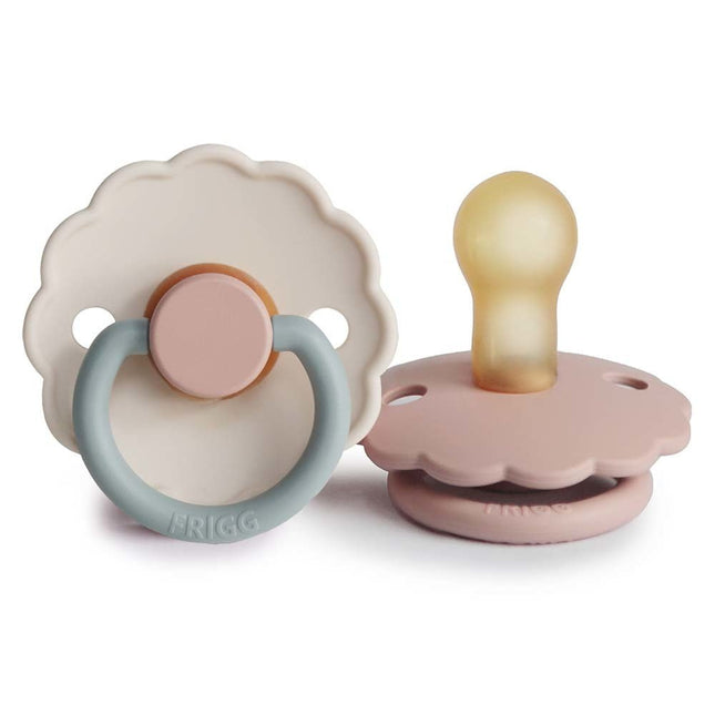 Frigg Speen Maat 1 Daisy Blooming Blush/Cotton C. Latex 2 - Pack koop je bij Babywinkel