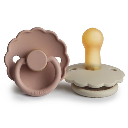 Frigg Speen Maat 1 Daisy Blush/Cream Latex 2 - Pack koop je bij Babywinkel