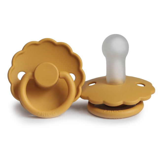 Frigg Speen Maat 1 Daisy Honey Gold Silicone koop je bij Babywinkel