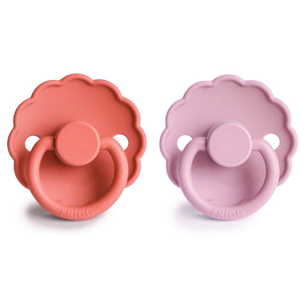 Frigg Speen Maat 1 Daisy Poppy/Lupine Silicone 2 - Pack koop je bij Babywinkel