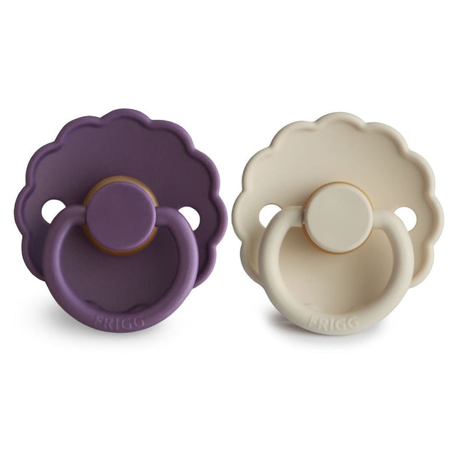 Frigg Speen Maat 1 Daisy Violet Dream/Cream Latex 2St koop je bij Babywinkel