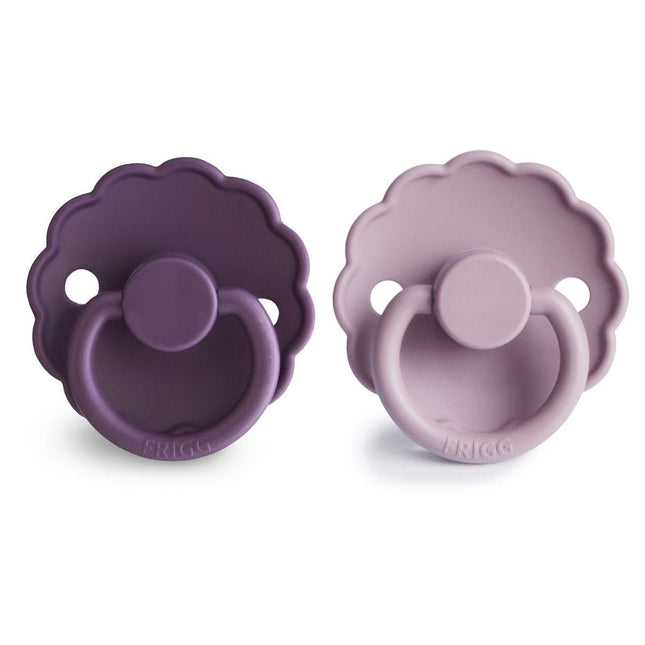 Frigg Speen Maat 1 Daisy Violet Dream/Soft Lilac Silicone 2St koop je bij Babywinkel
