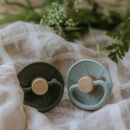 Frigg Speen Maat 1 Little Viking Sage/Olive Silicone 2St koop je bij Babywinkel