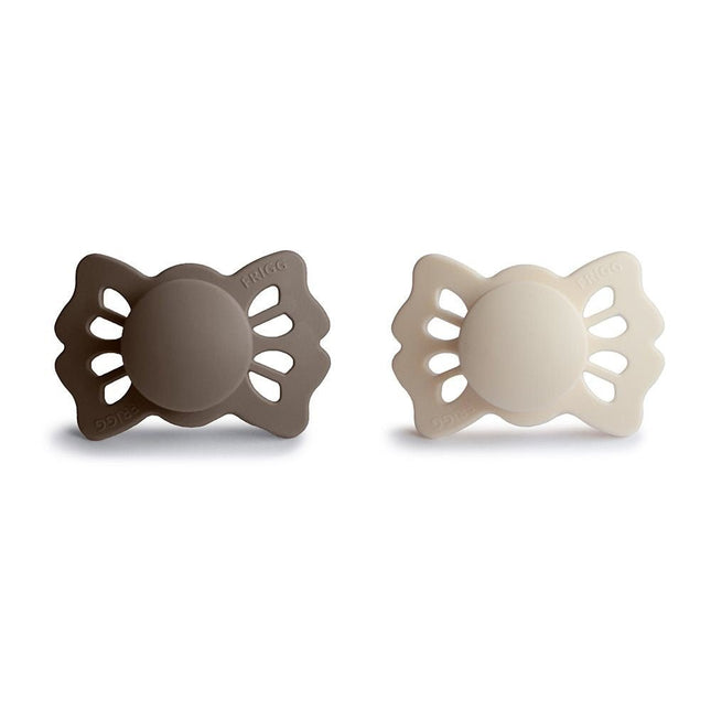 Frigg Speen Maat 1 Lucky Portobello/Cream Silicone 2St koop je bij Babywinkel