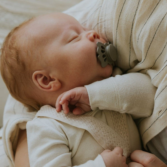 Frigg Speen Maat 1 Lucky Portobello/Cream Silicone 2St koop je bij Babywinkel