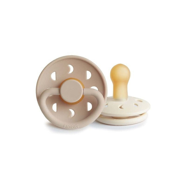Frigg Speen Maat 1 Moon Cream/Croissant Latex 2 - Pack koop je bij Babywinkel