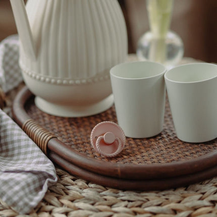 Frigg Speen Maat 1 Rope Baby Pink/Soft Lilac Latex 2 - Pack koop je bij Babywinkel