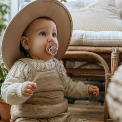 Frigg Speen Maat 1 Rope Baby Pink/Soft Lilac Latex 2 - Pack koop je bij Babywinkel