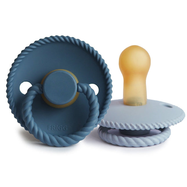Frigg Speen Maat 1 Rope Cean View/Powder Blue Latex 2 - Pack koop je bij Babywinkel