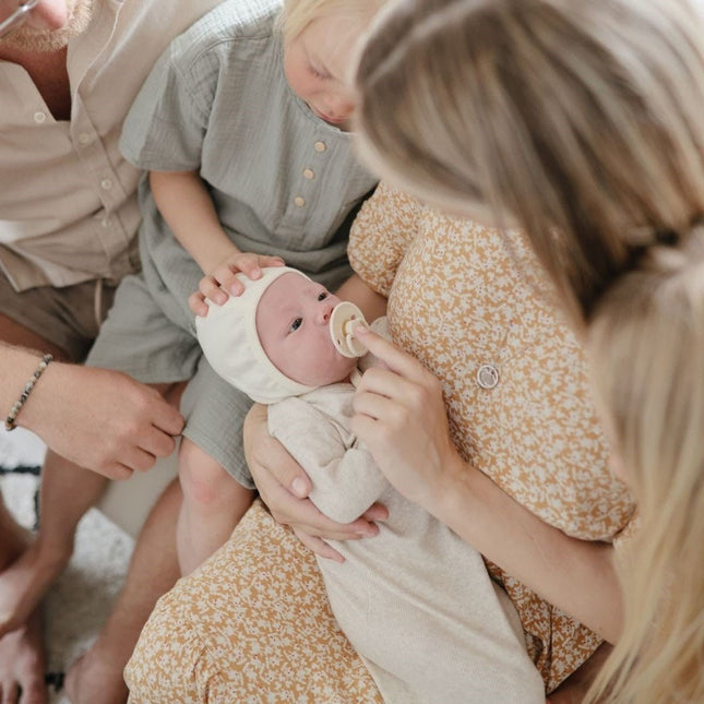 Frigg Speen Maat 1 Rope Cream/Sepia Latex 2 - Pack koop je bij Babywinkel