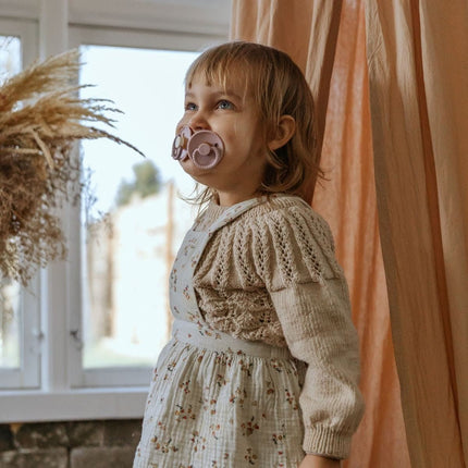 Frigg Speen Maat 1 Rope Tw. Mauve/Soft Lilac Silicone 2 - Pack koop je bij Babywinkel