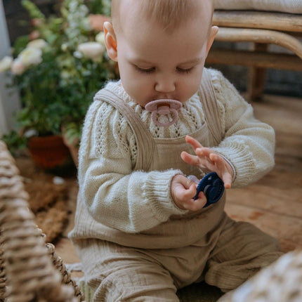 Frigg Speen Maat 1 Rope Tw. Mauve/Soft Lilac Silicone 2 - Pack koop je bij Babywinkel