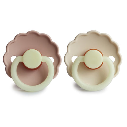 Frigg Speen Maat 2 Daisy Night Cream / Blush Latex koop je bij Babywinkel
