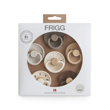 Frigg Speen Maat 2 Earthy Wonder Latex 6St koop je bij Babywinkel