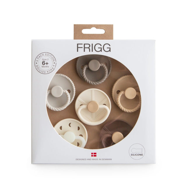 Frigg Speen Maat 2 Earthy Wonder Silicone 6St koop je bij Babywinkel