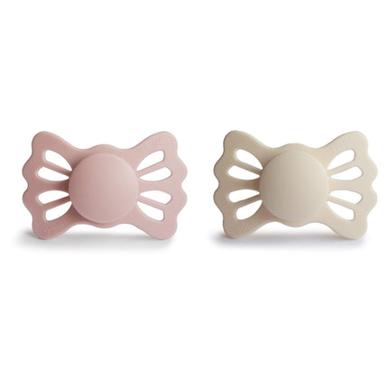 Frigg Speen Maat 2 Lucky Cream/Blush Silicone 2 - Pack koop je bij Babywinkel