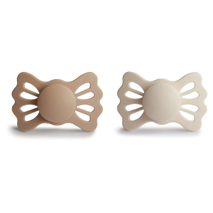 Frigg Speen Maat 2 Lucky Silky Satin/Cream Silicone 2 - Pack koop je bij Babywinkel